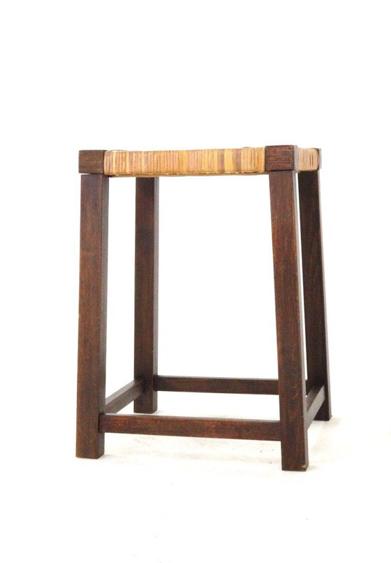 Sgabello in legno vintage brutalista – Sgabelli (photo 5 of 11)