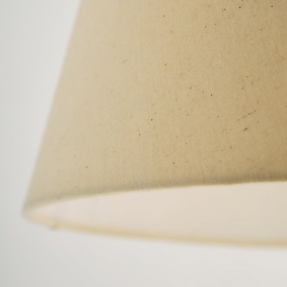 Image 1 of MK10240 Teak and brass floor lamp