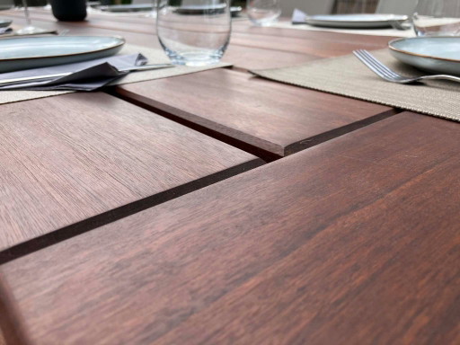 Tuintafel "Royal" 10-12P. Braziliaanse Walnoot - Ambacht