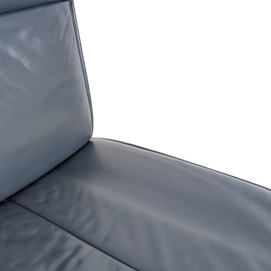 Image 1 of Divano Midcentury De Sede Ds 450 in pelle nero e blu