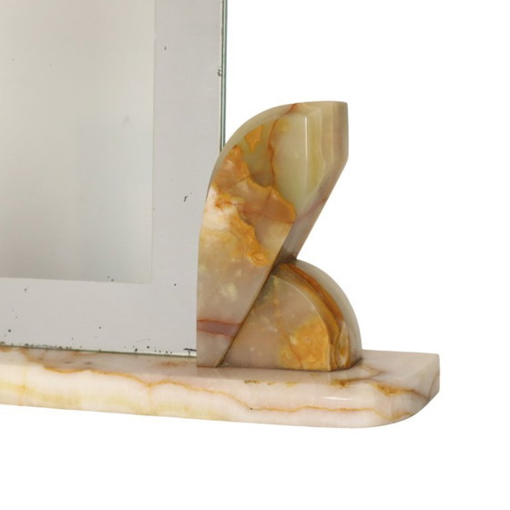 Cuadro grande estilo art déco con marco de fotos, mármol ónix y borde espejado. – Marcos de fotos, Marble (photo 5 of 22)