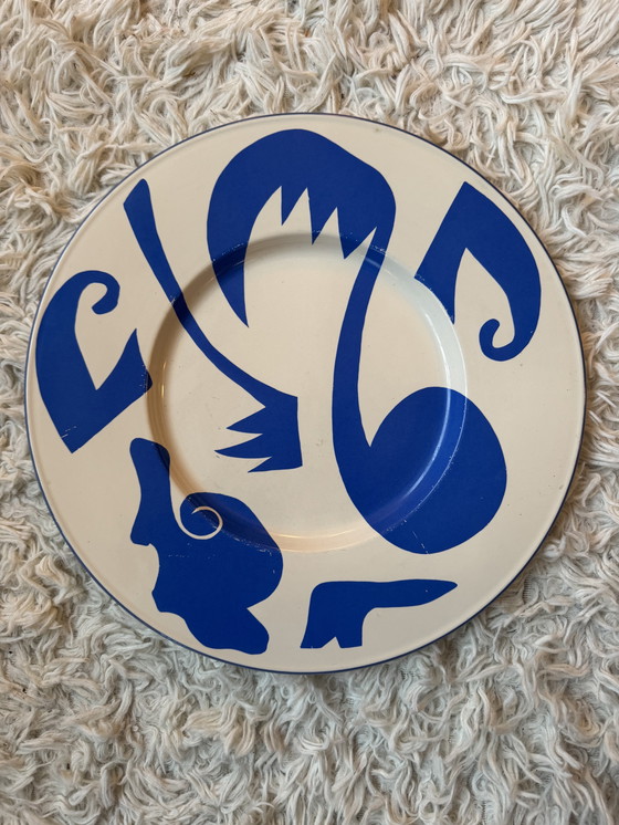 Image 1 of Fauvistisch keramisch bord van St. Clement.