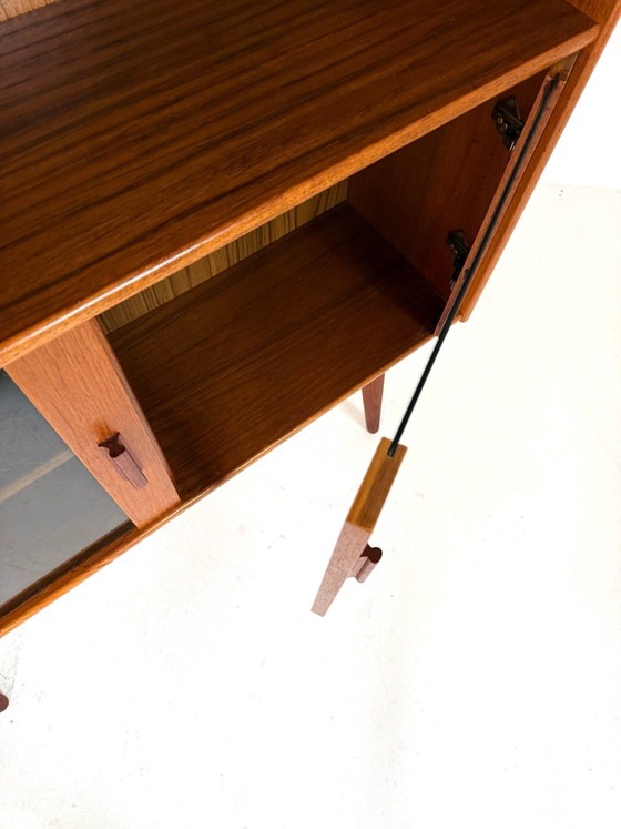 Librerie vintage danesi in teak anni '70, Legno, Vetro, Marrone (foto 8 di 10)