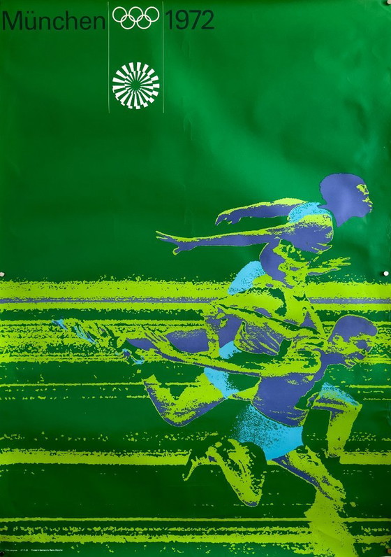 Image 1 of Leichtathletik – München 1972 – Original Poster by Otl Aicher – A0 Plakat 119 x 84cm | Germany