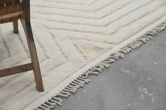Image 1 of Minimalistischer marokkanischer Beni Ourain Teppich 3X2