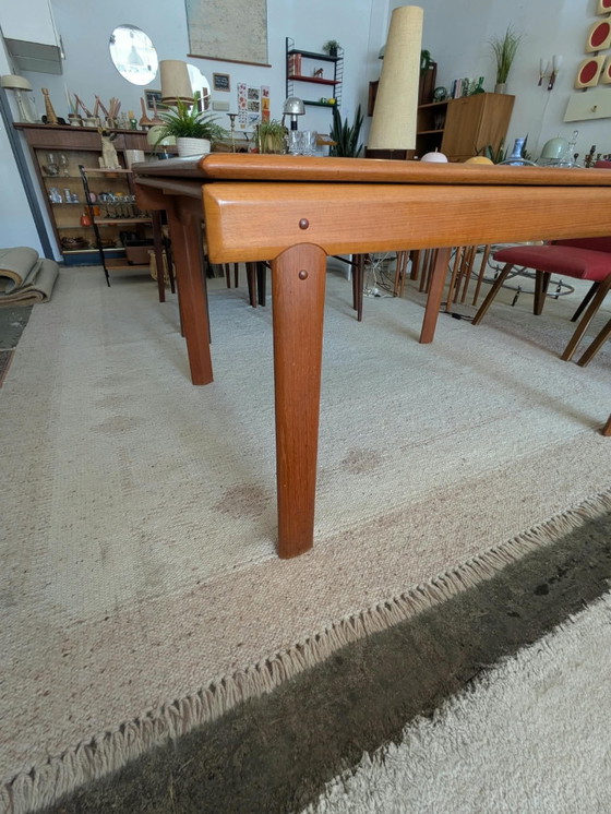Vintage teakhouten Deense uitschuifbare eettafel, Bramin (photo 10 of 12)