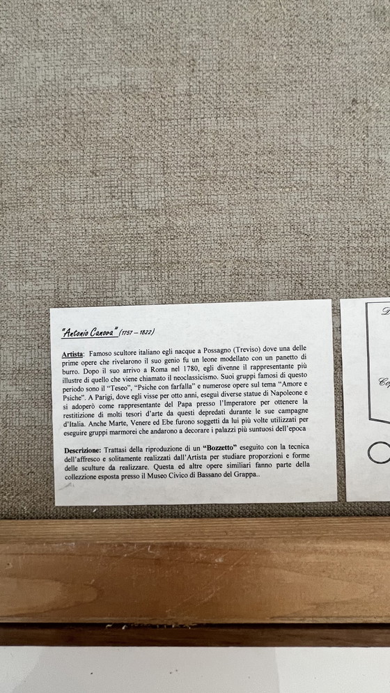 Image 1 of Antonio Canova Fresco Reproduction – Limited Edition 84/499 – Classical Dance Motif