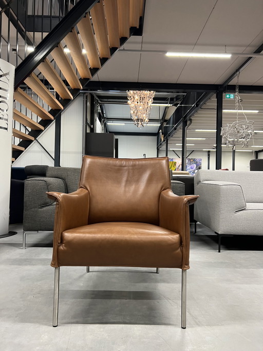 Design On Stock Fauteuil Limec cuir marron