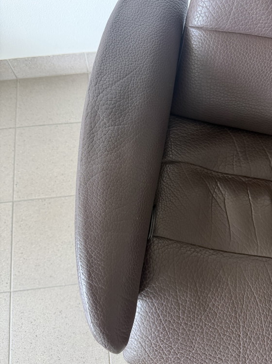 Image 1 of Fauteuil inclinable en cuir marron DeSede DS2850.