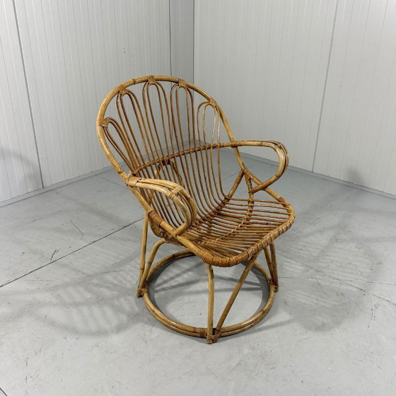 Image 1 of Silla de ratán Rohé Noordwolde años 60