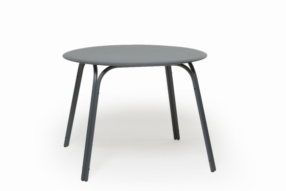 Grey table with four stools, Bogaerts, Dining tables, Metal, Wood, Modern (photo 4 of 5)