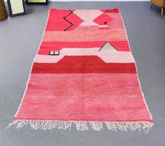 Image 1 of Beni ouraine tapis marocain fait main traditionnelle 1,5/2,5 m