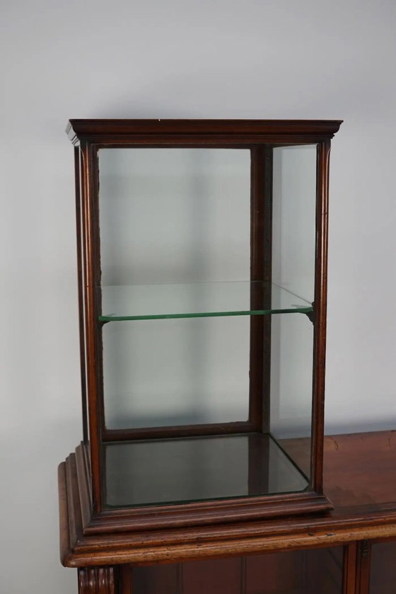 Image 1 of Engelse Victoriaanse apothekersbalie / vitrine uit de 19e eeuw