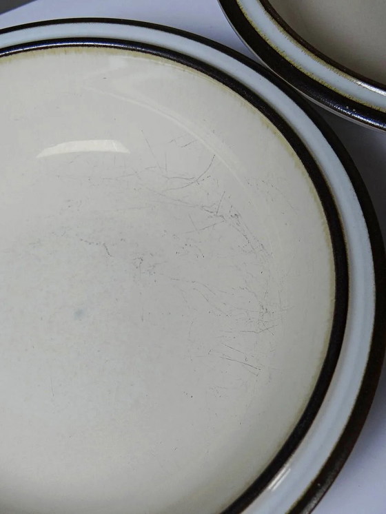 8 ciotole/piatti fondi Denby England in gres vintage anni '80-'90, Stoviglie, Porcellana, Beige (foto 12 di 14)