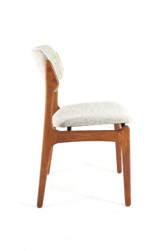 Image 1 of Set of 4 Erik Buch for O.D. mobler dining chairs model 49 vintage upholstered