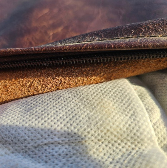 Image 1 of Ottoman - Hocker - Poef -Loungkussen -  de Sede stijl - leer - 90's