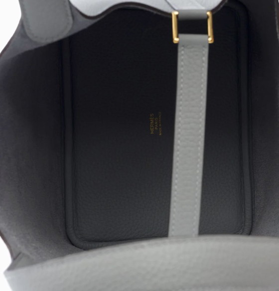 Image 1 of Sac HERMES Picotin en Cuir Gris - 103581