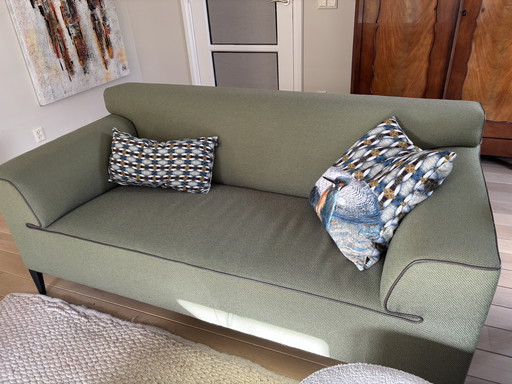 Pode bank leolux olijfgroen