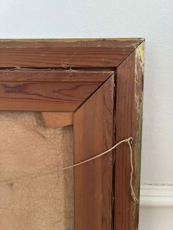 Image 1 of Vintage original floral oil painting, Signed flower art