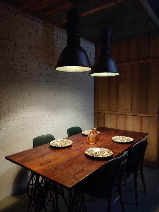 Industriele fabriekslamp 2 stuks