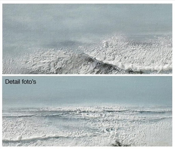 Tableau de plage et de mer avec palmier - 60 x 150 cm - XXL – Peintures et dessins, Canvas (photo 5 of 7)