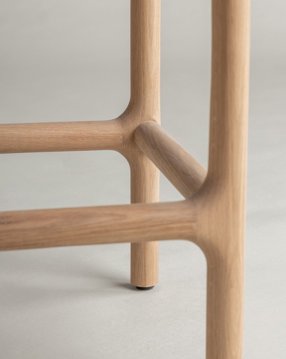 Image 1 of 2 tabourets de bar Rocco neufs – 79 cm – Chêne massif – Charlie Pommier