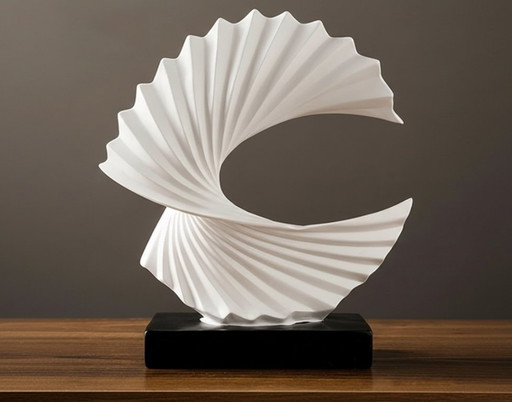 Wave sculpture of the ocean