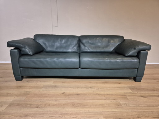 de Sede DS17 - 3 seater Sofa - Neck leather - Green - Design
