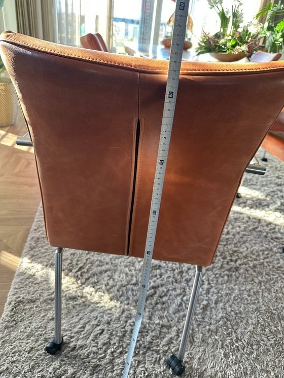 Image 1 of 6 chaises vintage en cuir