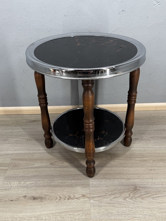 Image 1 of Tavolino Art Déco con dettagli in tartaruga