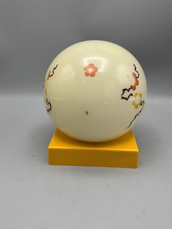 Image 1 of Tafellamp met bloemendecor