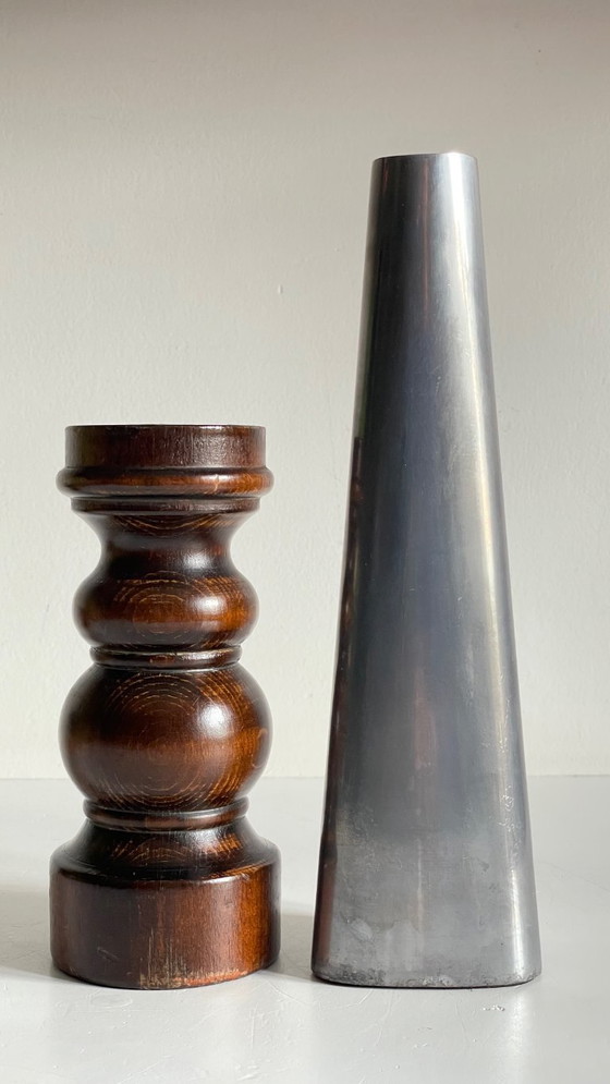 Image 1 of BOUGEOIRS Bois et Métal Ikea VINTAGE