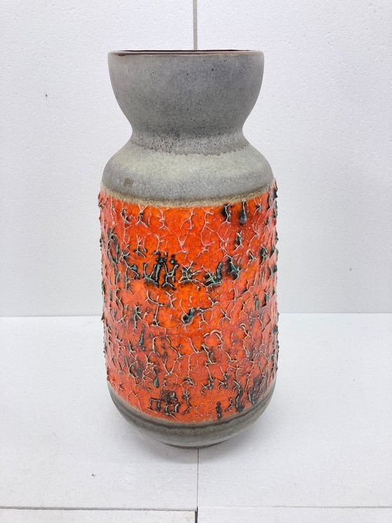 Image 1 of Large floor vase Carstens Tönnieshof 5014/60 in orange/grey