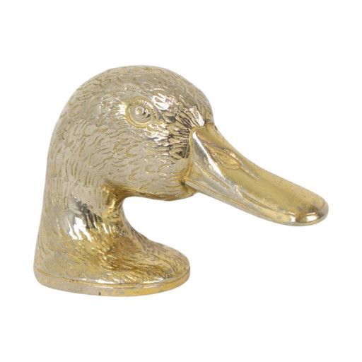 Vintage Metalen Flessenopener Eend