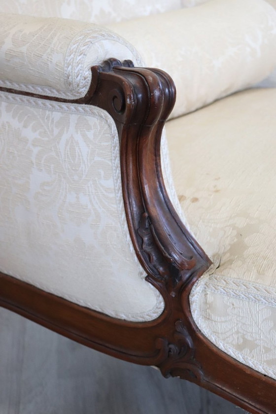 Image 1 of Chaise longue ancienne, Italie, fin du XIXe siècle