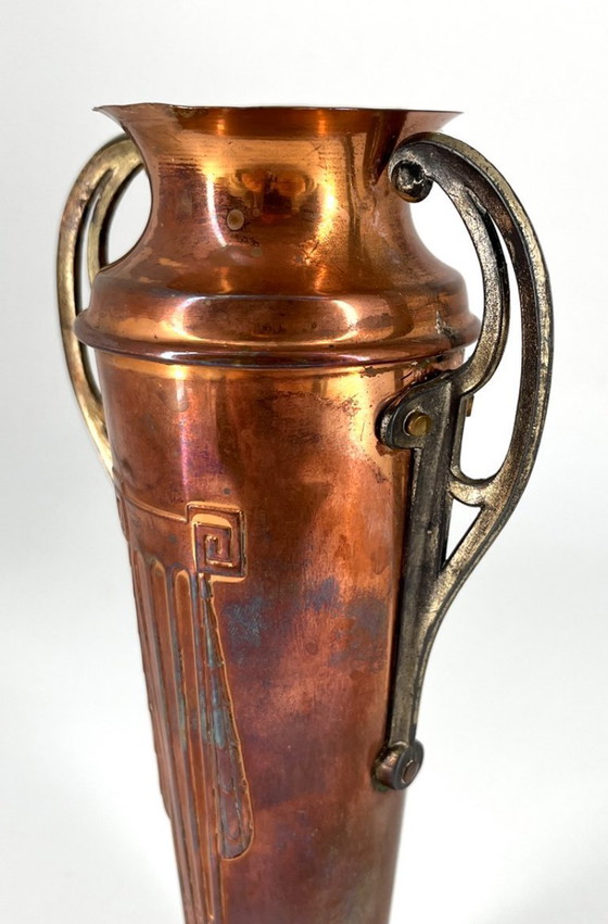 Image 1 of Decorative Copper Vase – Jugendstil / Art Nouveau Style, ca. 1900–1920