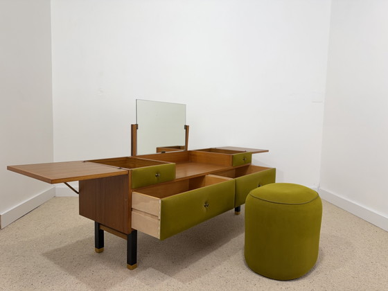 Coiffeuse Roger Landault accompagnée de son pouf – Commodes, Wood (photo 8 of 12)