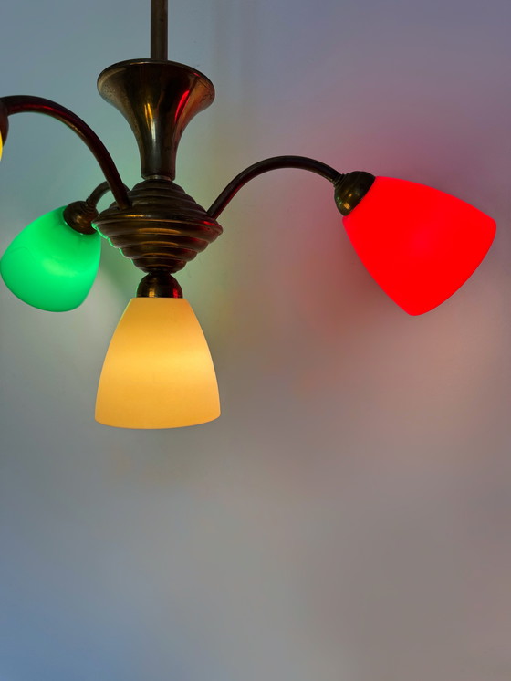 Image 1 of Lampadario multicolore degli anni '50