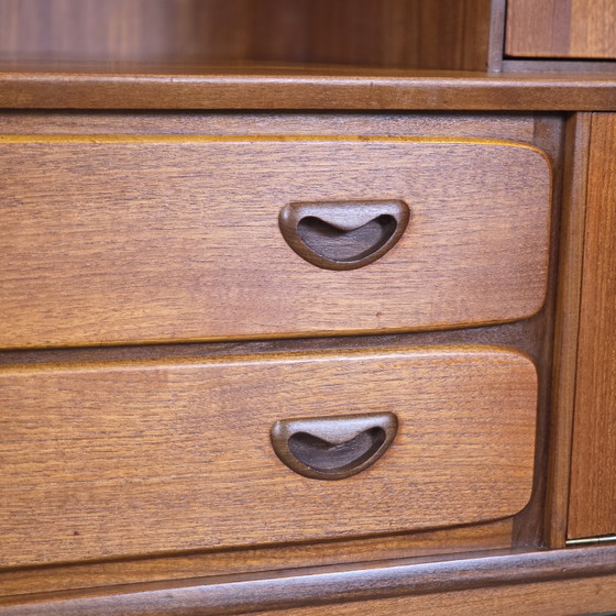 Image 1 of Louis van Teeffelen, Wébé vintage jaren 60 teak highboard