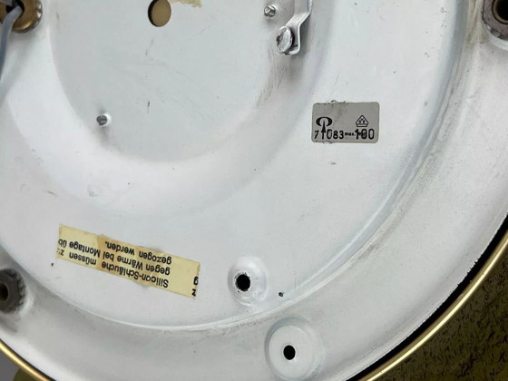 Image 1 of 60's 70's Peill & Putzler Plafonnier Verre Space Design Lampe