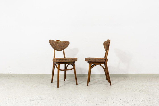 Image 1 of Satz von 6 Esszimmerstühlen Nr. 124 von H&J Kurmanowicz, Polen, 1950er Jahre