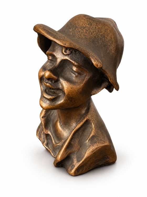 Kleine Büste aus brünierter Bronze, erste Hälfte des 20. Jahrhunderts – Dekorative Objekte (photo 2 of 5)