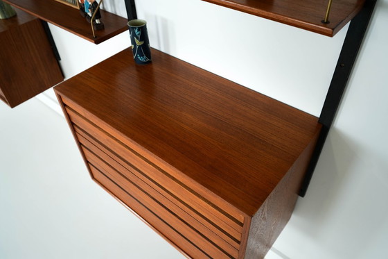 Image 1 of Étagère modulaire en teck, design danois, années 1960, designer : Poul Cadovius