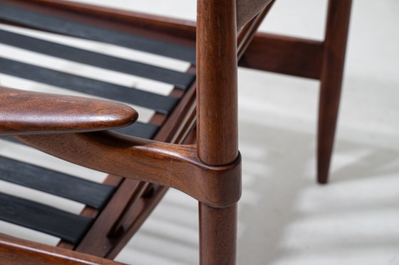 Set di poltrone lounge moderniste di BEKA, anni '60 – Legno, Pelle (photo 9 of 15)
