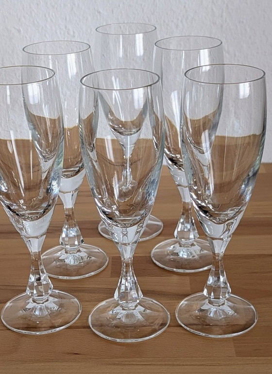 Set di 6 bicchieri, flûte da champagne, bicchieri da prosecco, cristallo – Bicchieri e caraffe, Crystal, Glass (photo 3 of 6)