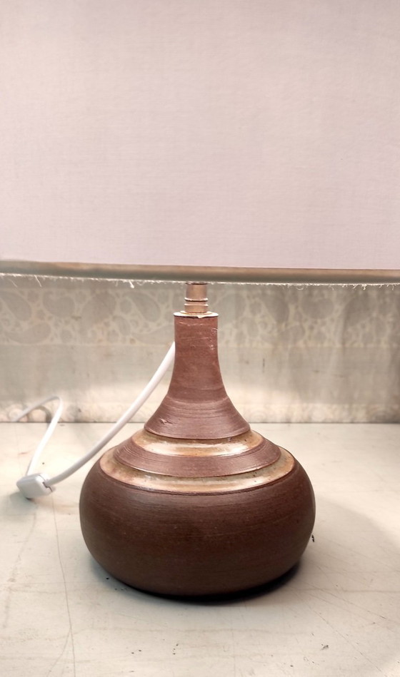 Image 1 of Table lamp with ceramic base - mid-20th century