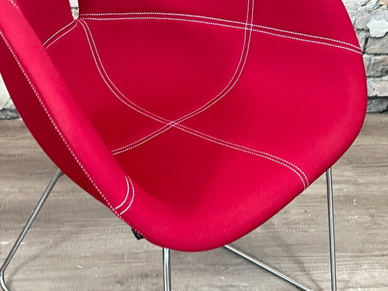 Moroso Fjord - rouge | Patricia Urquiola, Chaises de salle à manger, Textile, Métal, Modern (photo 12 sur 15)