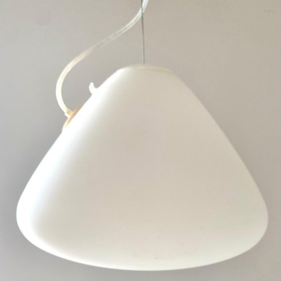 Image 1 of 1X Artemide Pendant "Capsule" by Ross Lovegrove, White Glass, 2010