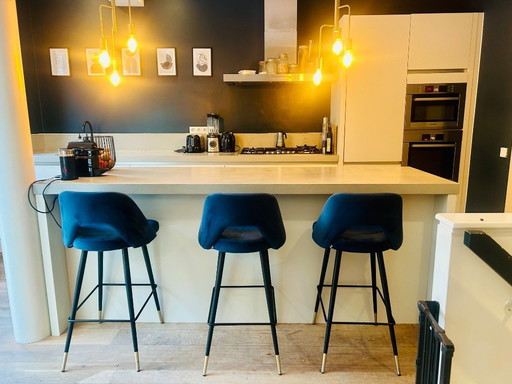 3 tabourets de bar Eichholtz