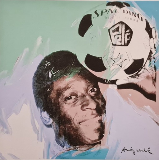 D'après Andy Warhol, Pelé, années 1980, lithographie